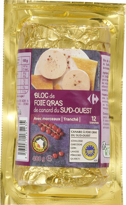 BLOC de FOIE GRAS de canard du SUD-OUEST