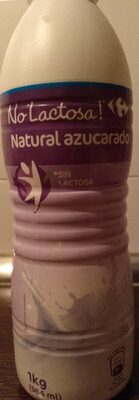 No lactose !* Lait fermenté nature sucré