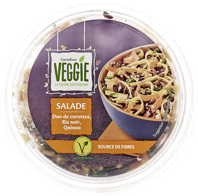 Veggie salade duo de carottes, riz noir, quinoa