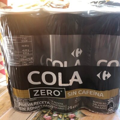 COLA ZERO* SANS CAFEINE *Sans sucres.