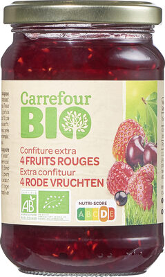 Confiture extra 4 FRUITS ROUGES