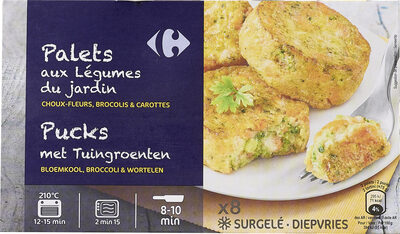 Palets aux Légumes Choux-fleurs, brocolis & carottes