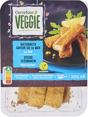 Bâtonnets saveur de la mer au blé