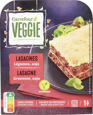 Lasagnes Légumes, soja