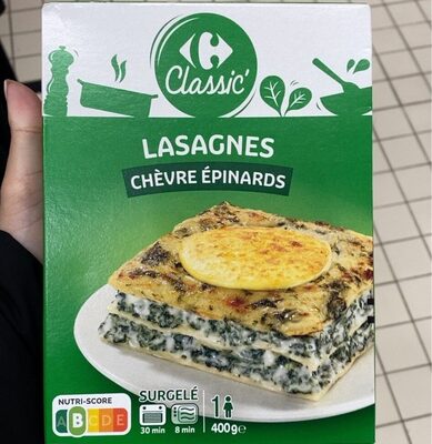 Lasagnes Chèvre épinards