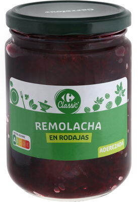 Remolacha en rodajas