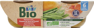 Haricot vert, pomme de terre et poulet