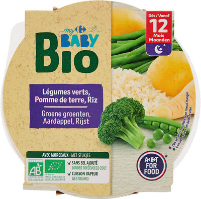 Legumes verts, pomme de terre et riz