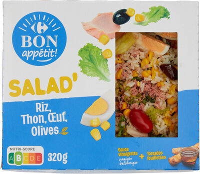 SALAD' Riz, Thon, Œuf, Olives