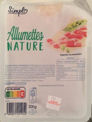 Allumettes nature