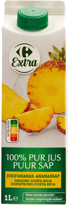100% pur jus ananas origine costa rica