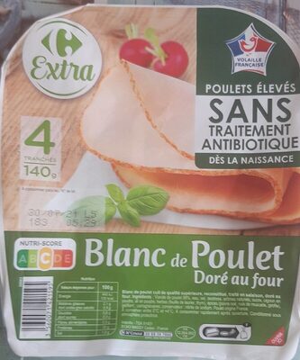 Blanc de poulet doré au four