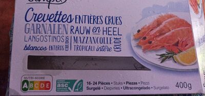 Crevettes ENTIERES CRUES