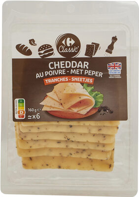Cheddar Au poivre Tranches