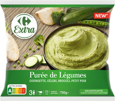 Purée de légumes COURGETTE, CÉLERI, BROCOLI, PETIT POIS