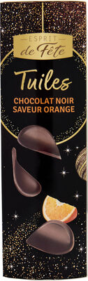 Tuiles chocolat noir saveur orange