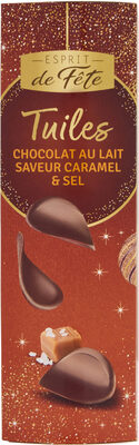 Tuiles Chocolat Lait Saveur Caramel et Sel