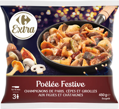 POÊLÉE FESTIVE Champignons de Paris, cèpes et girolles
