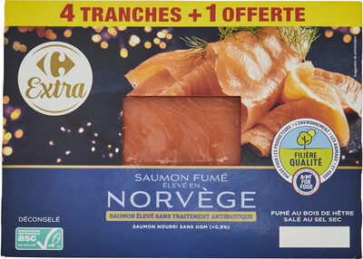 Saumon fumé élevé en norvège