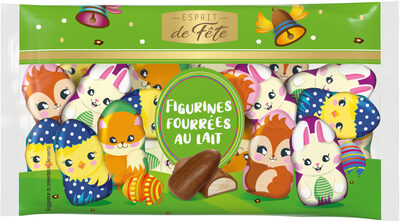 Figurines fourrées au lait