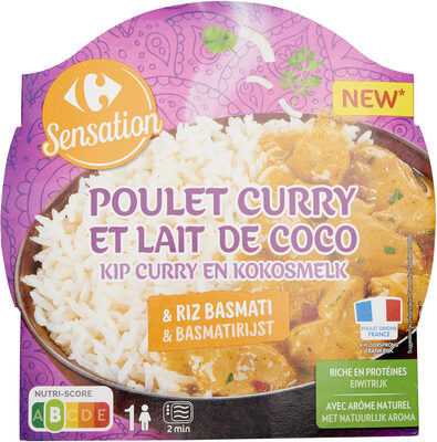 Poulet curry et lait de coco