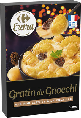 Gratin de Gnocchi à la volaille et aux morilles