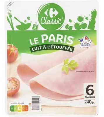 Jambon Le Paris cuit à l'étouffée