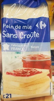 Pain de mie sans croûte
