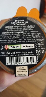 Foie gras canard entier bocal - Pierre de Chaumeyrac