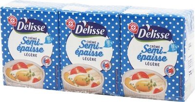Crème légère UHT 18% semi-épaisse