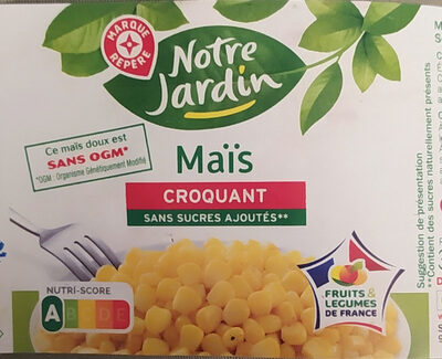 Maïs croquant sans sucres ajoutés