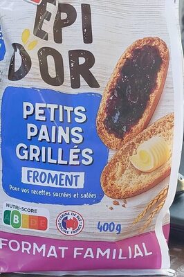 Petits Pains Grillés Froment