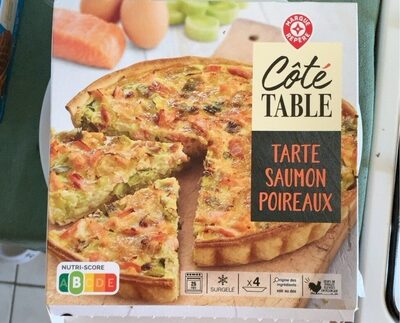 Tarte saumon et poireau