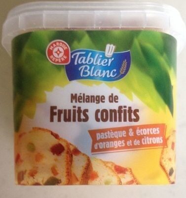 Fruits confits Tablier Blanc Mélange