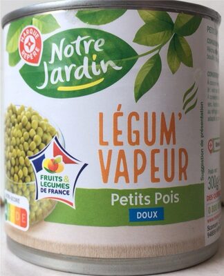 Petits pois doux vapeur