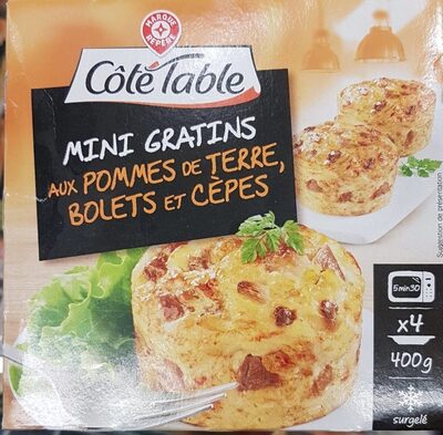 Mini gratin aux pommes de terre bolets et cèpes