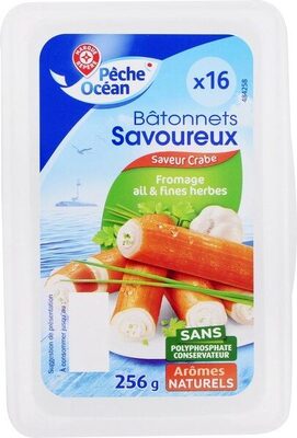 Bâtonnets savoureux fromage ail et fines herbes x 16
