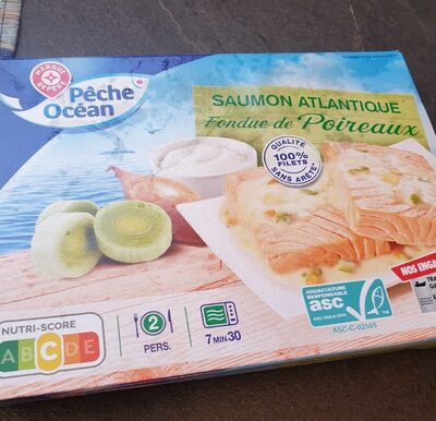Saumon Atlantique fondue de poireaux