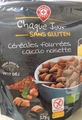 Ceréales fourrées cacao noisette sans gluten