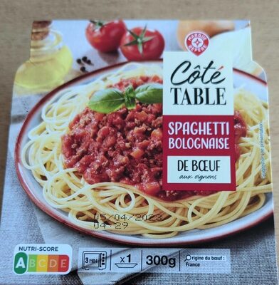 Spaghetti à la bolognaise de boeuf aux oignons