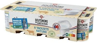 Yaourt nature Soutenons nos Agriculteurs 8 × 125 g