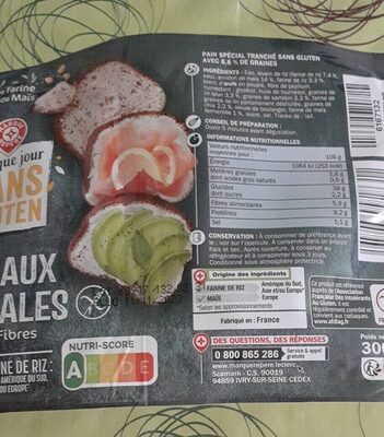 Pain aux céréales sans gluten