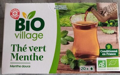 Thé vert menthe bio x 20 sachets