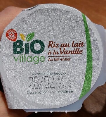 Riz au lait à la vanille