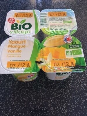 Yaourt Mangue-vanille