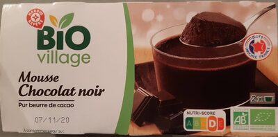 Mousse chocolat noir bio