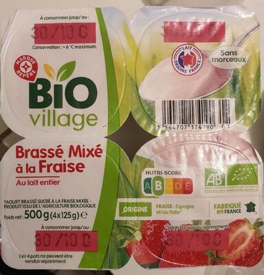 Brassé mixé à la fraise
