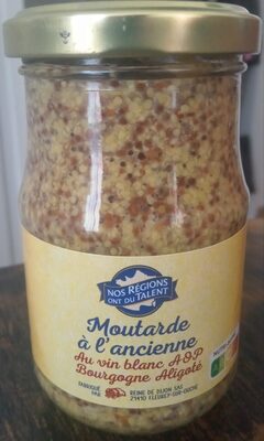 Moutarde à l'ancienne au vin blanc AOP Bourgogne Aligoté