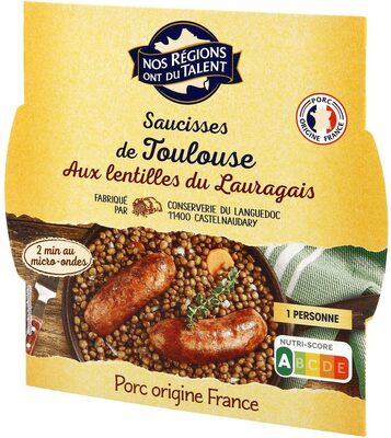 Saucisses de Toulouse aux lentilles vertes du Berry