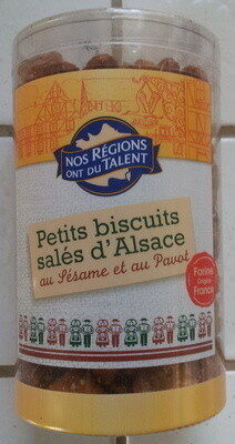 Petits biscuits salés d'Alsace au Sésame et au Pavot